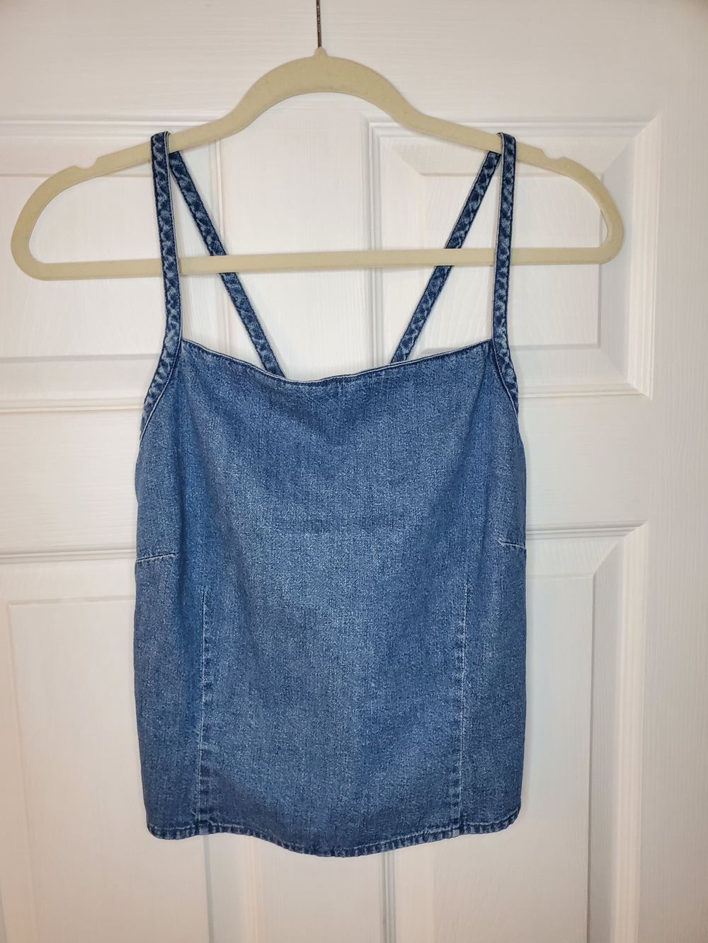 Vitnage Loft Denim Tank Top with Double Straps Size 10